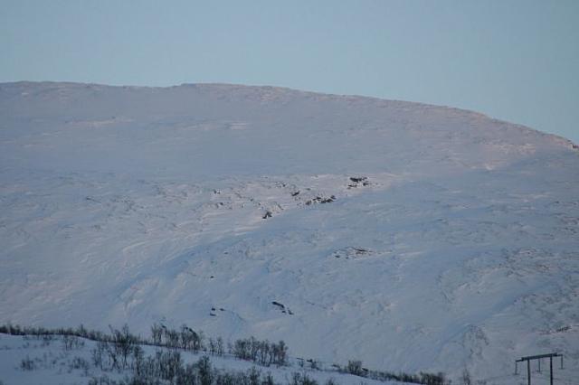 Bleik kveldsol på Pallrakksnøen