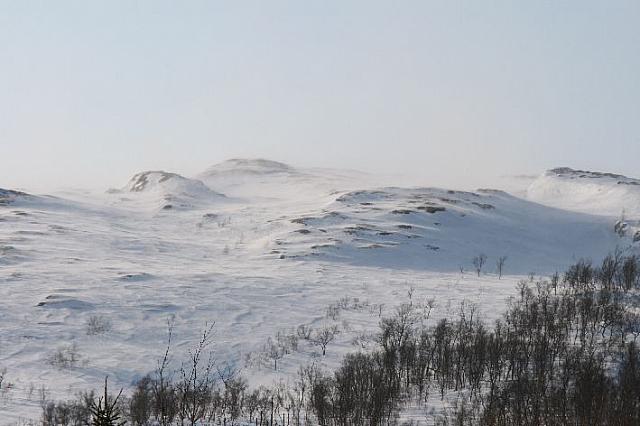 Snøfokk i Skåla