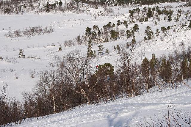 Turister opp Rylen på vei fra Sandmoen