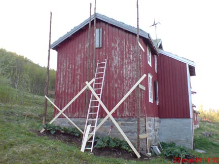Stillasen er snart klar