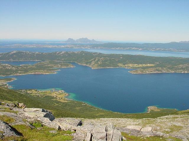 Utsikt ned på Fjell