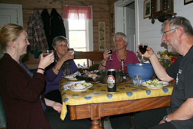 Helene, Laila, Line og Inge Lars