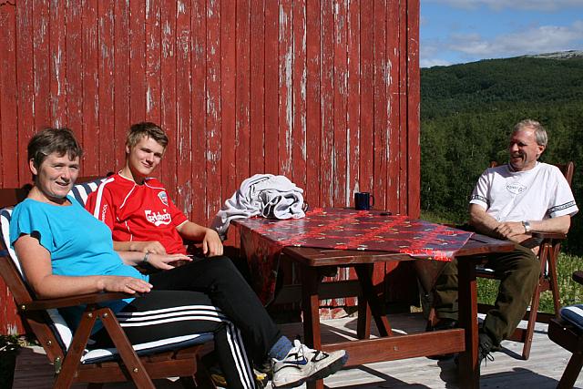 Nabobesøk på plattingen