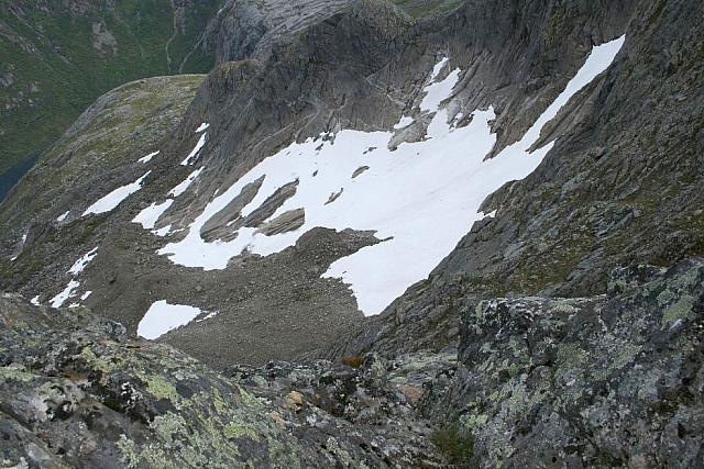 Snefonner i nordhellinga