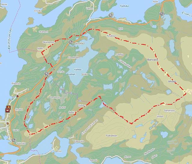 Valnesvassgrenda, vannskillebegrenset