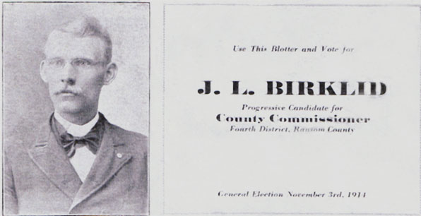 Jacob Birklid County Commissioner Election