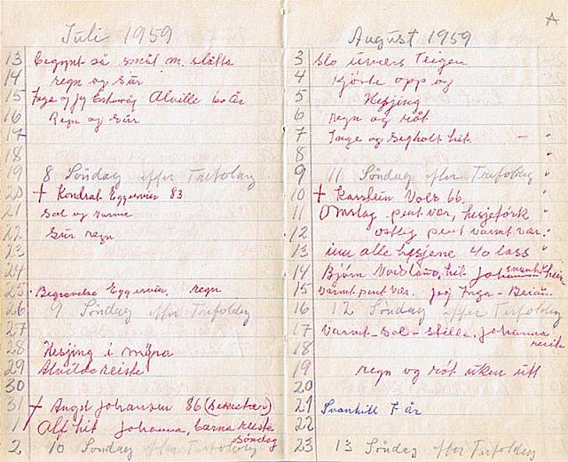 13. juli - 23. august