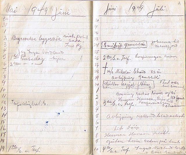 30. mai - 10. juli
