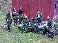 Begge jaktlagene på Birkeli etter endt førstedag
