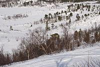 Turister opp Rylen på vei fra Sandmoen