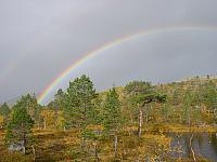 Regnbue over Tverrberget